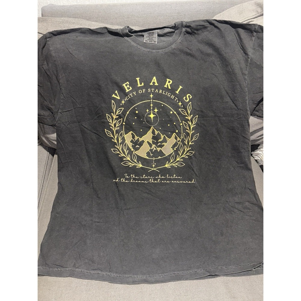 Comfort Colors Velaris City Of Starlight Short Sleeve T-Shirt Unisex 2XL Gray